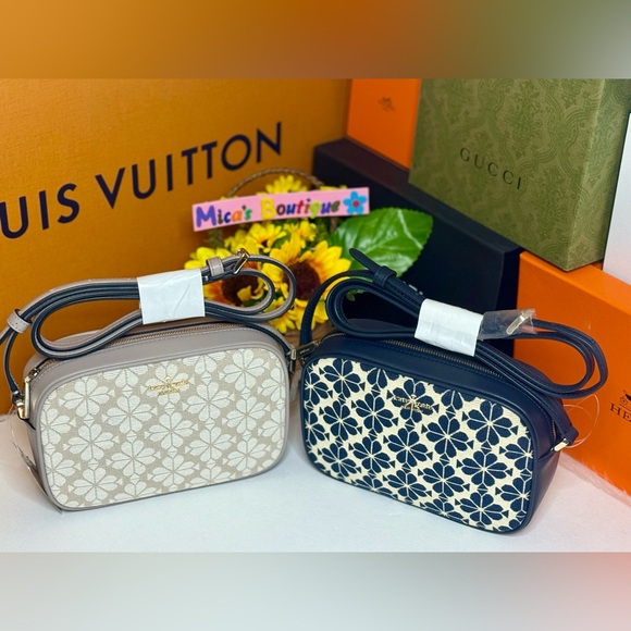 🆕KATE SPADE Blue and Cream Floral Crossbody Bag - Picture 15 of 17